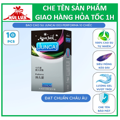 Bao cao su KÉO DÀI THỜI GIAN QUAN HỆ JUNCAI Performa - hộp 10 bao