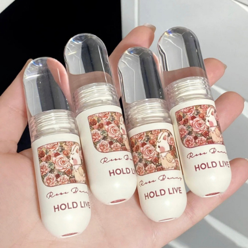 Son Kem Lì Thỏ Hoa HOLD LIVE Rose Bunny Son môi lì bền màu lâu trôi chính hãng Chamm HL663