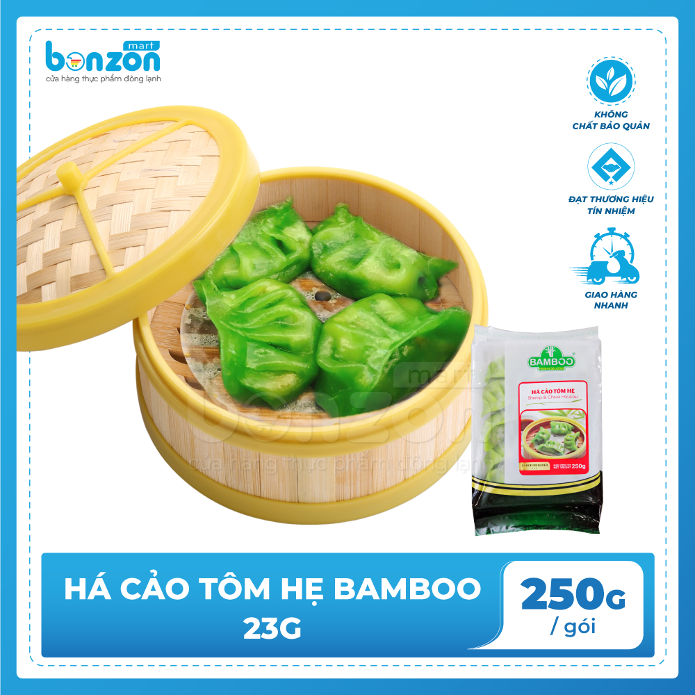 Bonzon - Há cảo tôm hẹ Bamboo 250gr