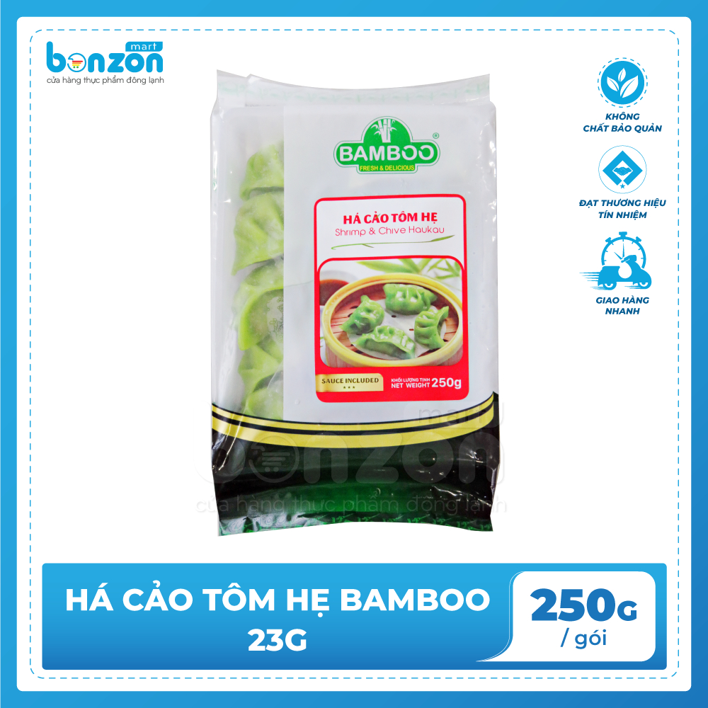 Bonzon - Há cảo tôm hẹ Bamboo 250gr