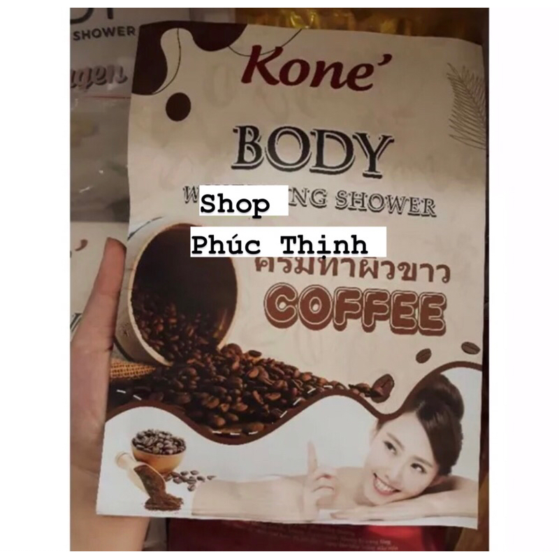 tắm trắng da body kone cà phê (chuẩn hàng)