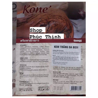 tắm trắng da body kone cà phê (chuẩn hàng)
