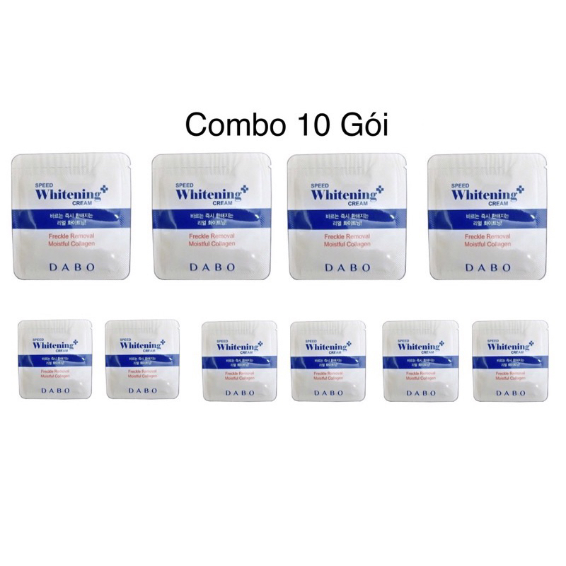 Kem Dưỡng Trắng Nâng Tone Da Dabo Speed Whitening Cream 1ml