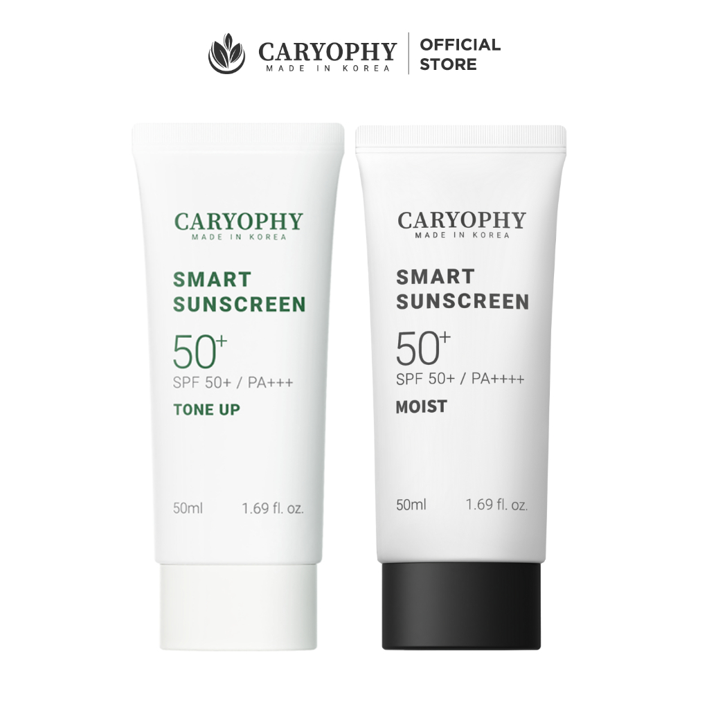 Combo 2 tuýp Kem chống nắng Caryophy Smart SunScreen fullsize 50ml