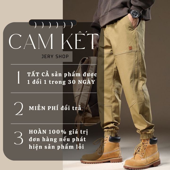 Quần Jogger nam nữ, quần kaki cao cấp nam nữ phong cách cao cấp co giãn có khoá kéo