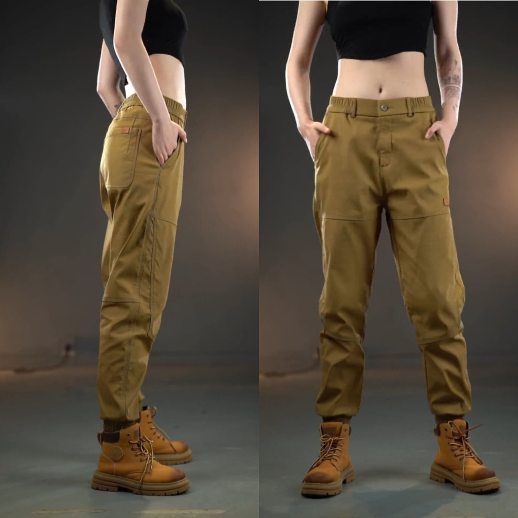 Quần Jogger nam nữ, quần kaki cao cấp nam nữ phong cách cao cấp co giãn có khoá kéo