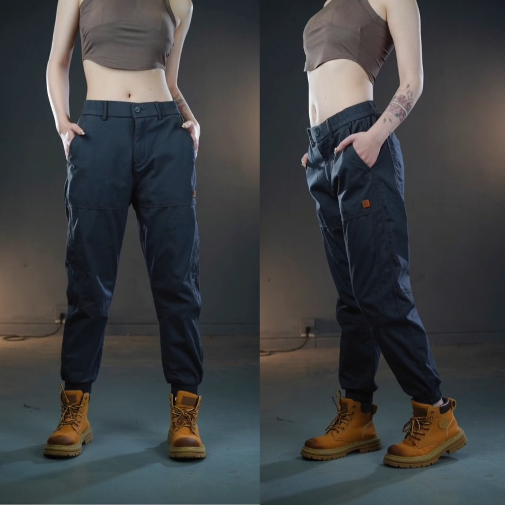 Quần Jogger nam nữ, quần kaki cao cấp nam nữ phong cách cao cấp co giãn có khoá kéo