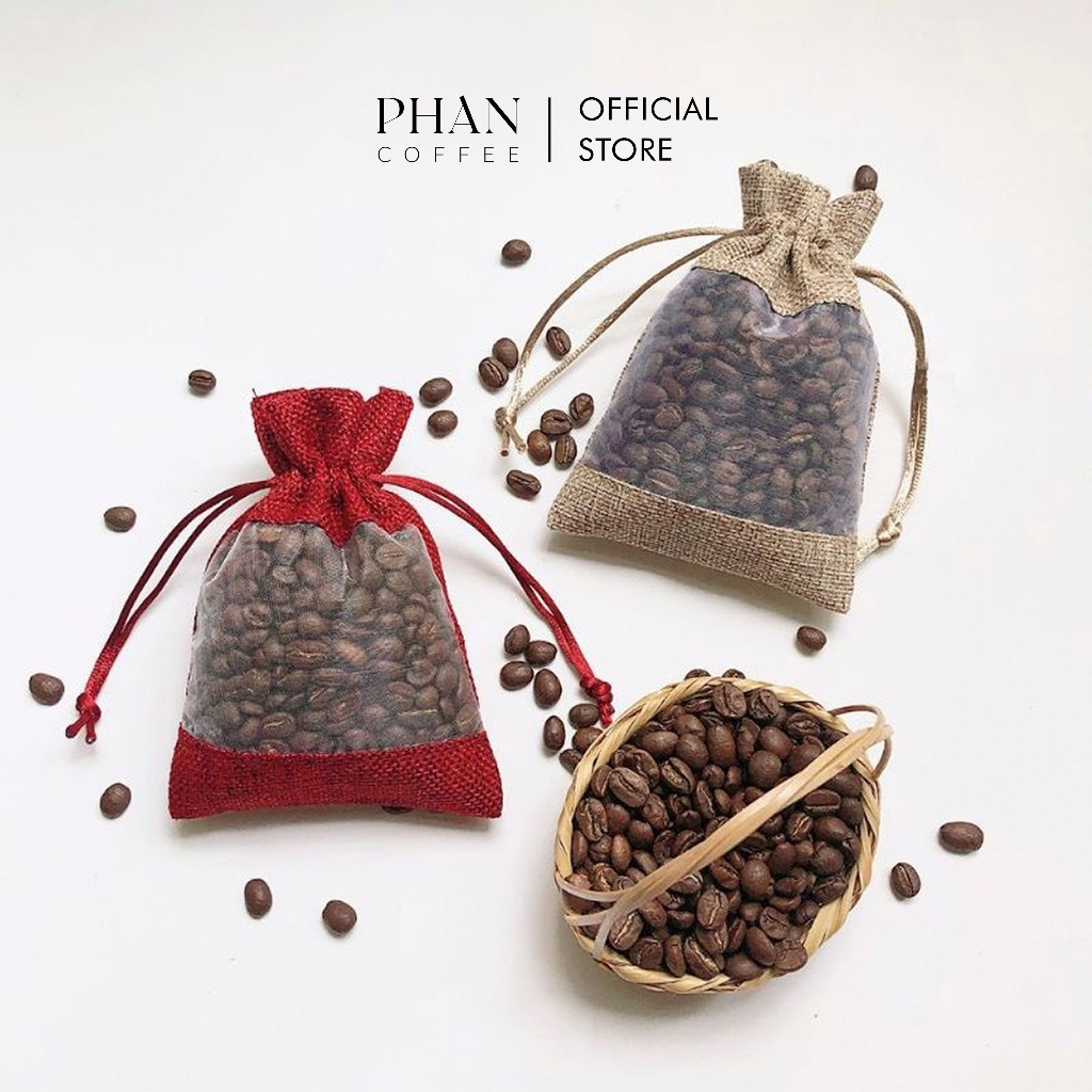 Túi thơm cà phê hạt rang nguyên chất khử mùi xe ô tô, phòng ngủ, phòng làm việc - Phan Coffee
