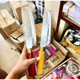 Dao chặt, thái thịt cán gỗ siêu sắc, cầm chắc tay
