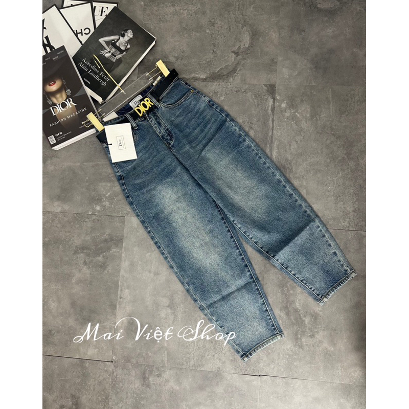 QUẦN JEANS BÒ BAGGY DIOR
