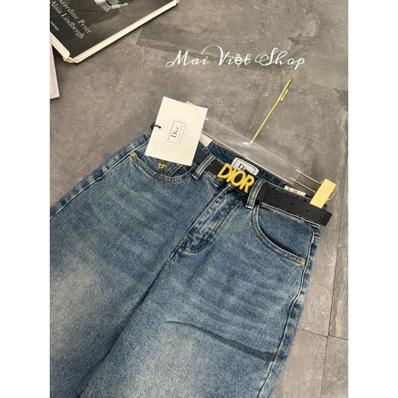 QUẦN JEANS BÒ BAGGY DIOR