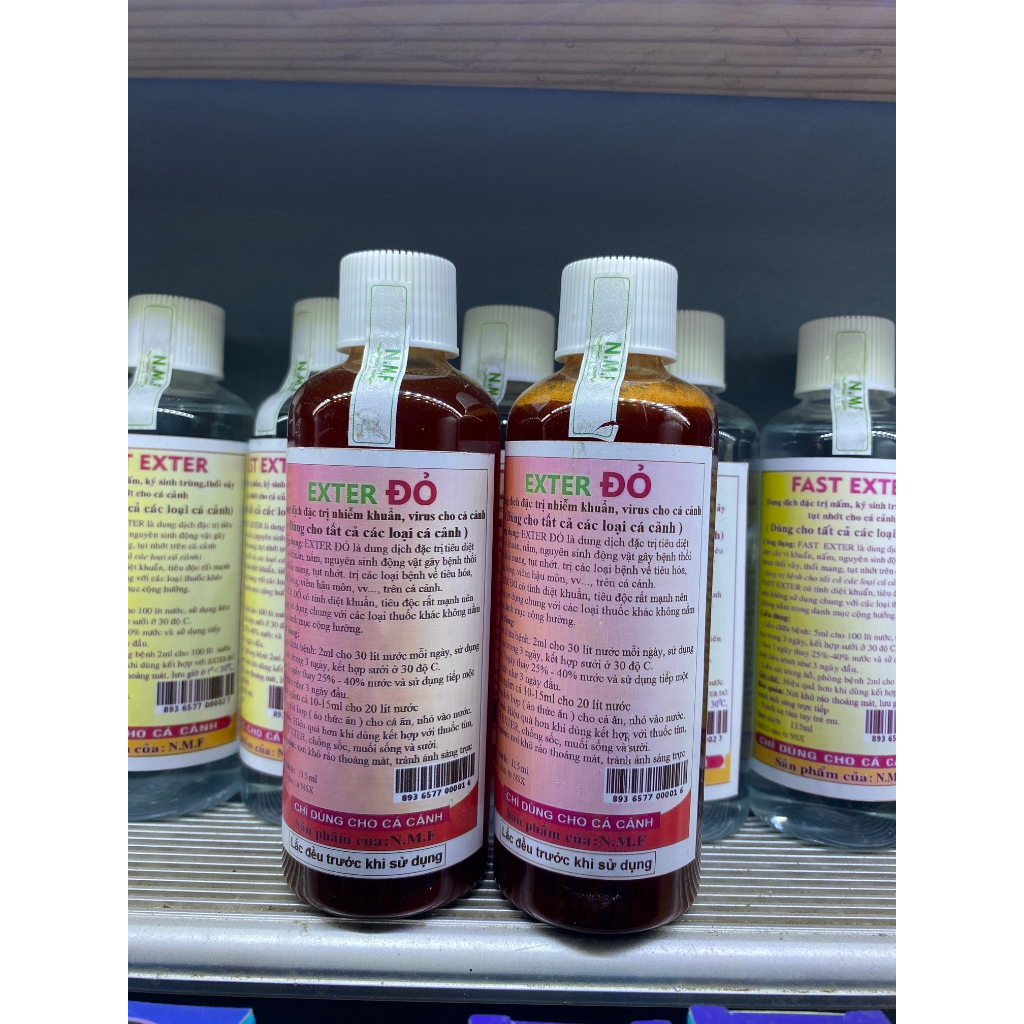 Exter Đỏ 100ml chữa bệnh cho cá vàng