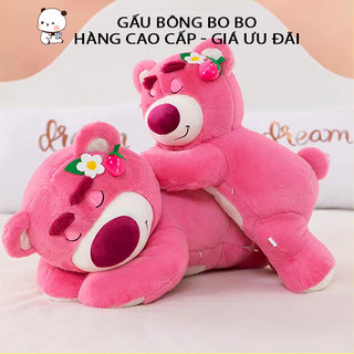 Thú Bông Gấu Dâu Losto Nằm Khổng Lồ Hàng Cao Cấp Có Mùi Thơm gaubongbobo