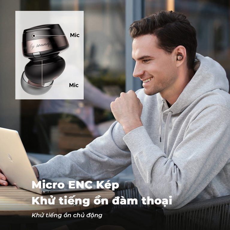 Tai nghe Nhét Tai Bluetooth SoundPEATS Opera 03 - Chống Ồn Chủ Động, Hires Audio, LDAC - Bảo Hành 12 Tháng