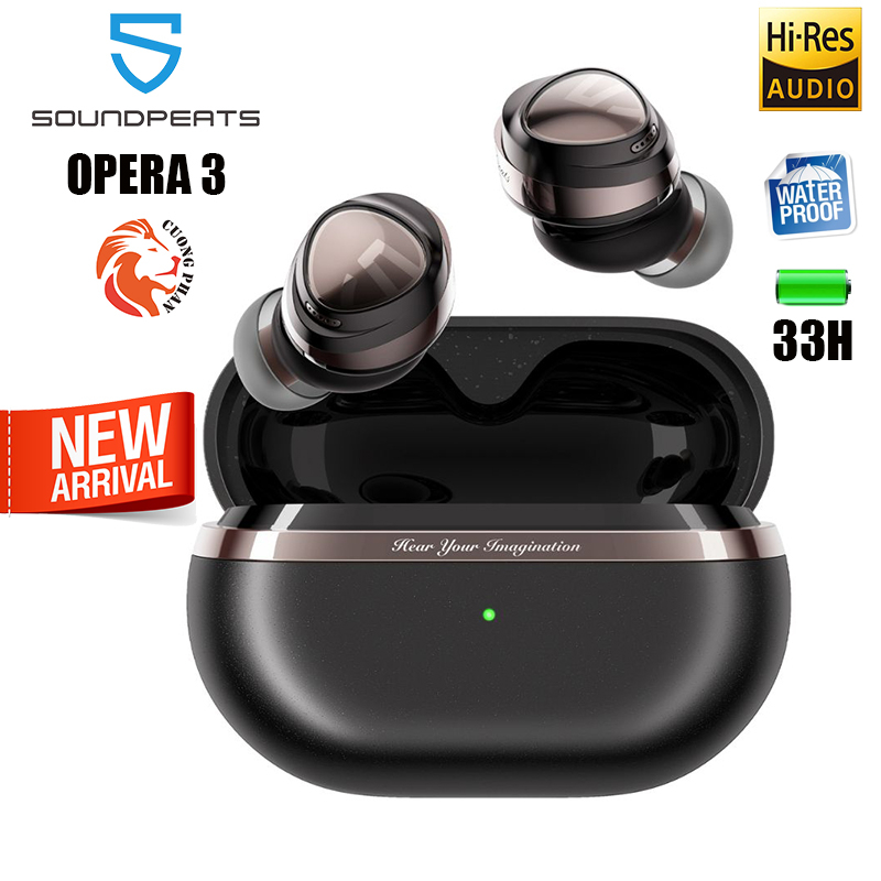 Tai nghe Nhét Tai Bluetooth SoundPEATS Opera 03 - Chống Ồn Chủ Động, Hires Audio, LDAC - Bảo Hành 12 Tháng