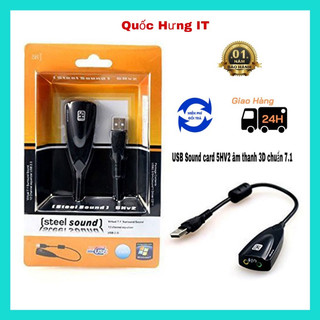 Usb sound card 5hv2 âm thanh 3d chuẩn 7.1