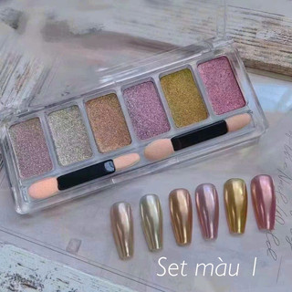 Set tráng gương nén 6 ô