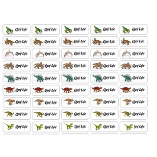 Set 70c Sticker dán đồ dùng học tập cho bé