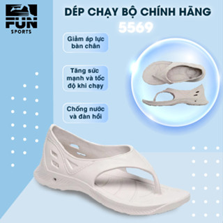 Dép Chạy Bộ Ysandal Chính Hãng B&M Đài Loan BCU5569 Quai Hậu Nam Nữ Nhựa EVA Trắng Xám Fun Sports