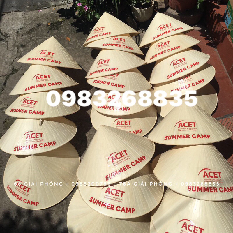 Quảng cáo thương hiệu trên nón theo yêu cầu