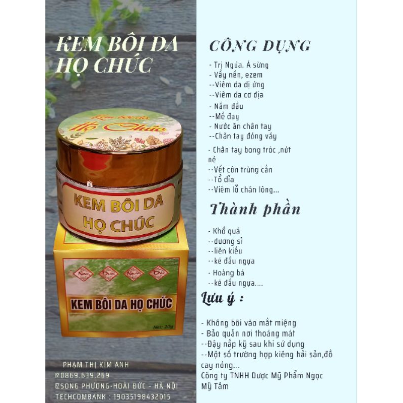 KEM-BÔI-DA HỌ CHÚC CHÍNH HÃNG
