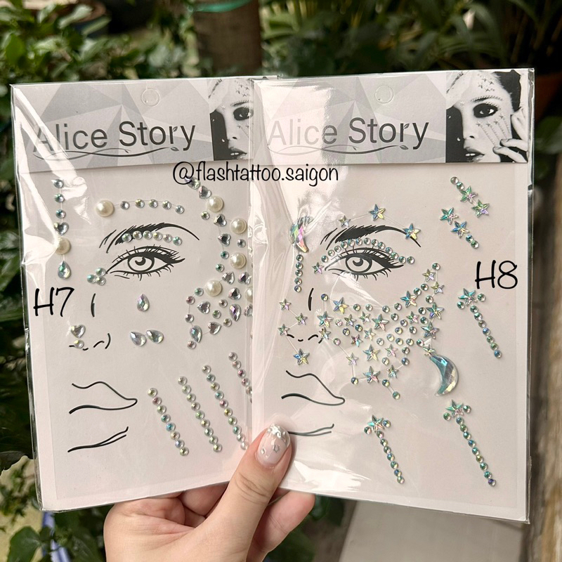 ĐÁ DÁN MAKEUP NỬA MẶT & BODY CRYSTAL MỚI