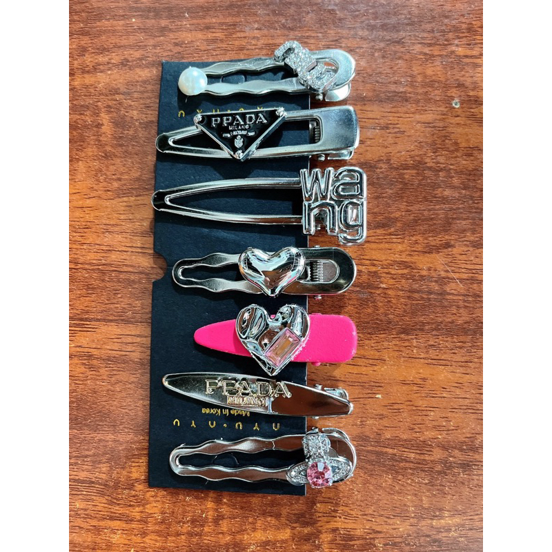 Set 7 Kẹp Tóc Kim Loại Mimiu Hình Ngôi Sao / Trái Tim Phong Cách Thời Trang Hàn Quốc Hotrend 2023