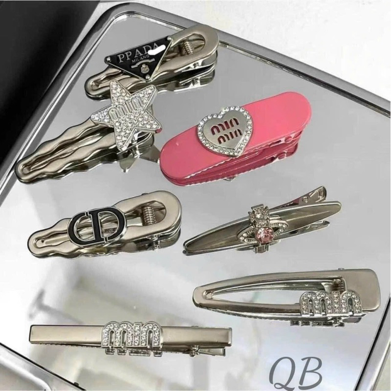 Set 7 Kẹp Tóc Kim Loại Mimiu Hình Ngôi Sao / Trái Tim Phong Cách Thời Trang Hàn Quốc Hotrend 2023