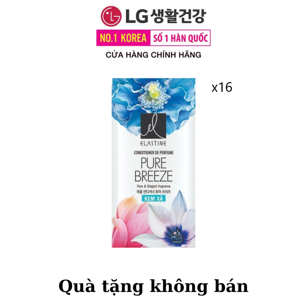 [Quà tặng không bán] Combo 16 gói Dầu xả Pure Breeze Elastine 6ml