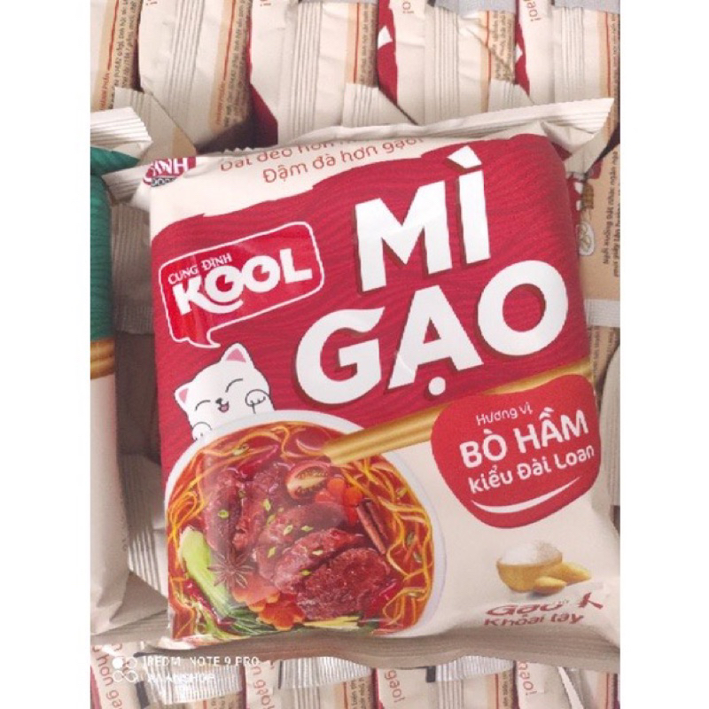 Combo 10 gói mì gạo Cung Đình kool vị bò hầm