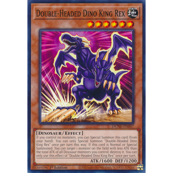 Double-Headed Dino King Rex - DUNE-EN007 - Common 1st Edition