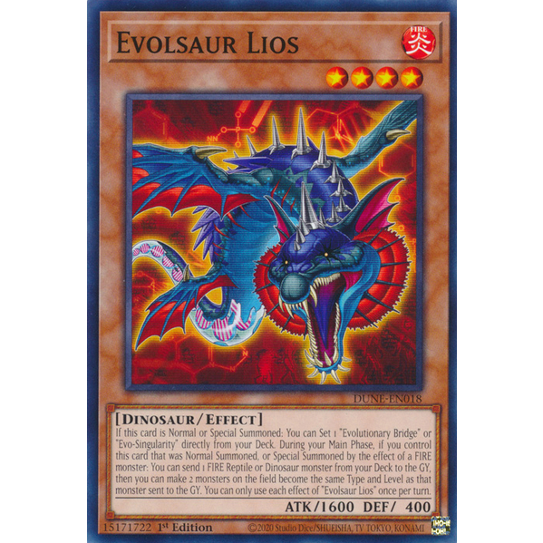 Evolsaur Lios - DUNE-EN018 - Common 1st Edition