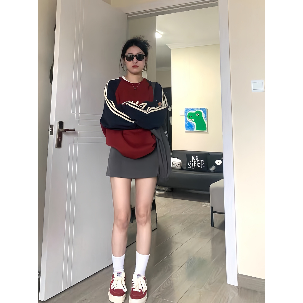 Áo Sweater Nỉ Bông Nam, Nữ Form Rộng Phong Cách Hàn Quốc
