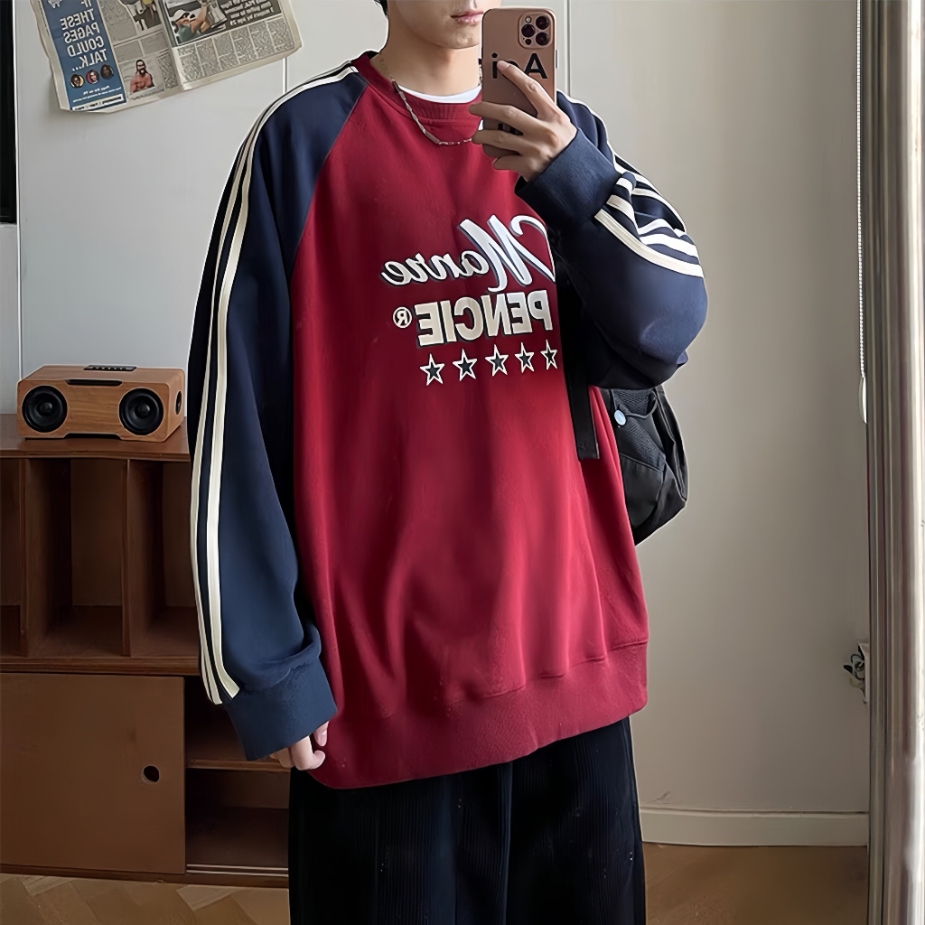 Áo Sweater Nỉ Bông Nam, Nữ Form Rộng Phong Cách Hàn Quốc