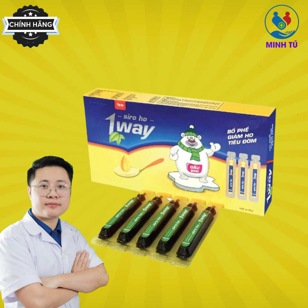 SIRO 1WAY - Giảm Ho, Đờm Cho Trẻ, An Toàn Cho Trẻ Nhỏ