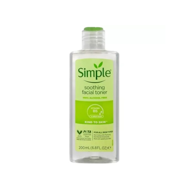 TONER SIMPLE SOOTHING FACIAL CHO DA NHẠY CẢM VÀ DA DỄ NỔI MỤN 200ml