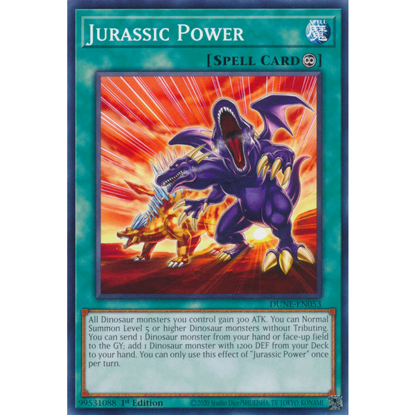 Jurassic Power - DUNE-EN053 - Common 1st Edition