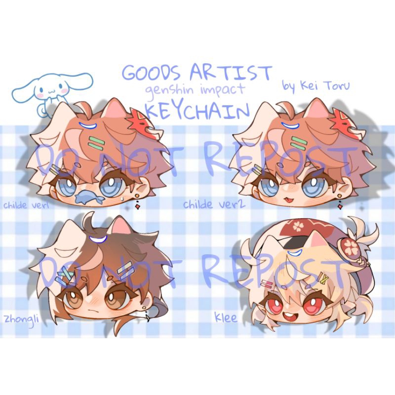 Móc khoá Genshin Impact Chibi