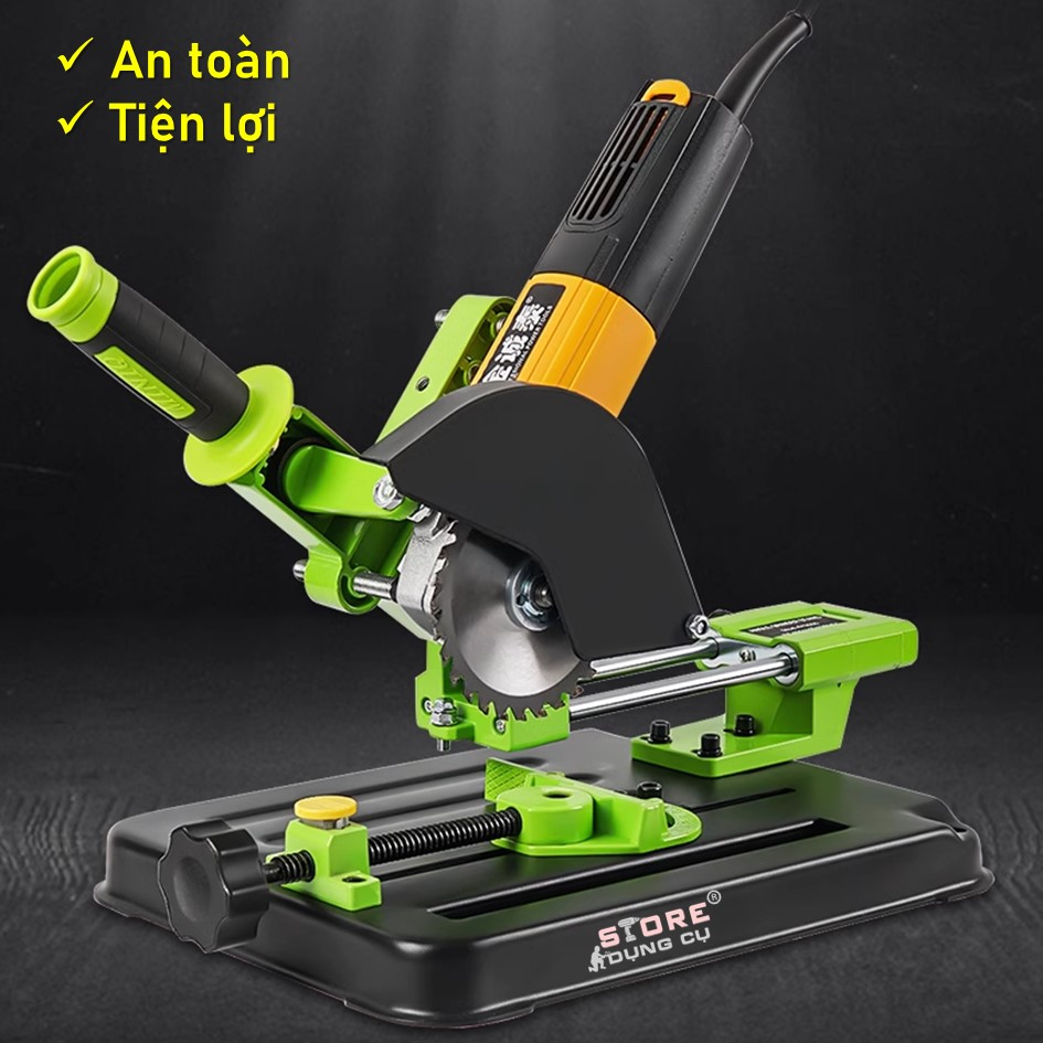 100-125mm Bàn gắn máy mài góc đa năng có trượt , giá đỡ máy cắt đế kẹp máy mài bộ chuyển đổi máy mài thành máy cắt