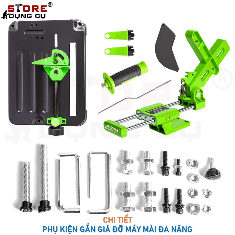 100-125mm Bàn gắn máy mài góc đa năng có trượt , giá đỡ máy cắt đế kẹp máy mài bộ chuyển đổi máy mài thành máy cắt