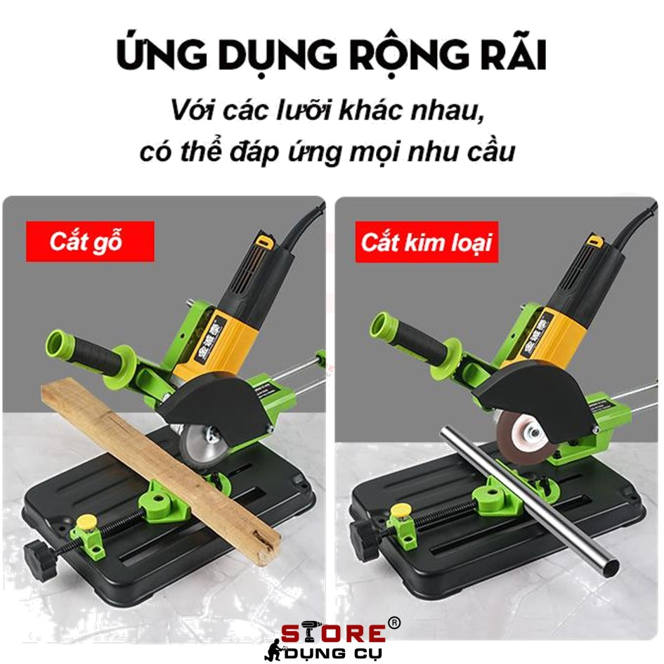 100-125mm Bàn gắn máy mài góc đa năng có trượt , giá đỡ máy cắt đế kẹp máy mài bộ chuyển đổi máy mài thành máy cắt