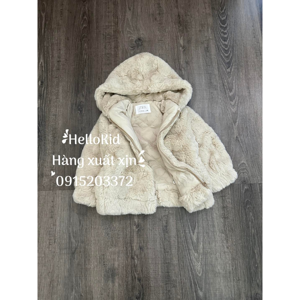 Áo khoác lông ZzR dư xịn cho bé