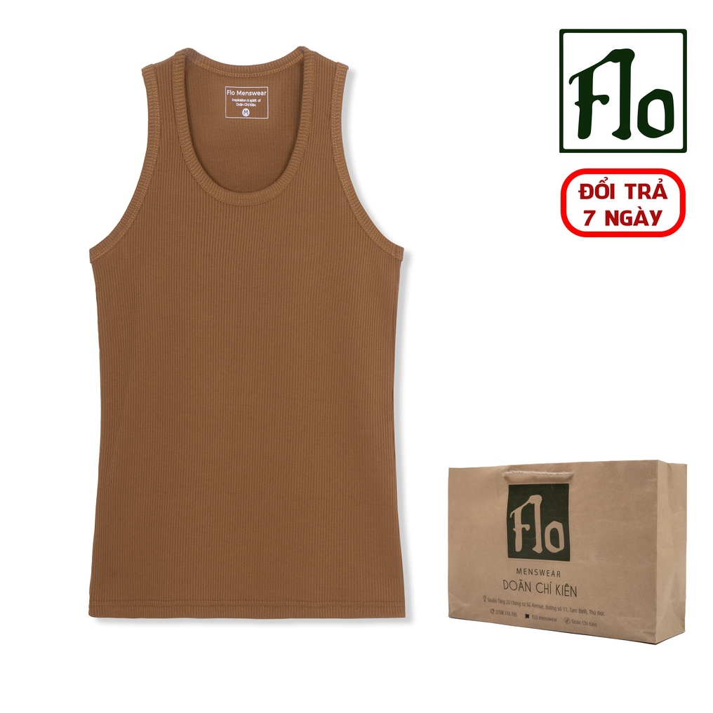 Áo ba lỗ thun gân FLO MENSWEAR Ver2 form body thun lạnh mặc mát