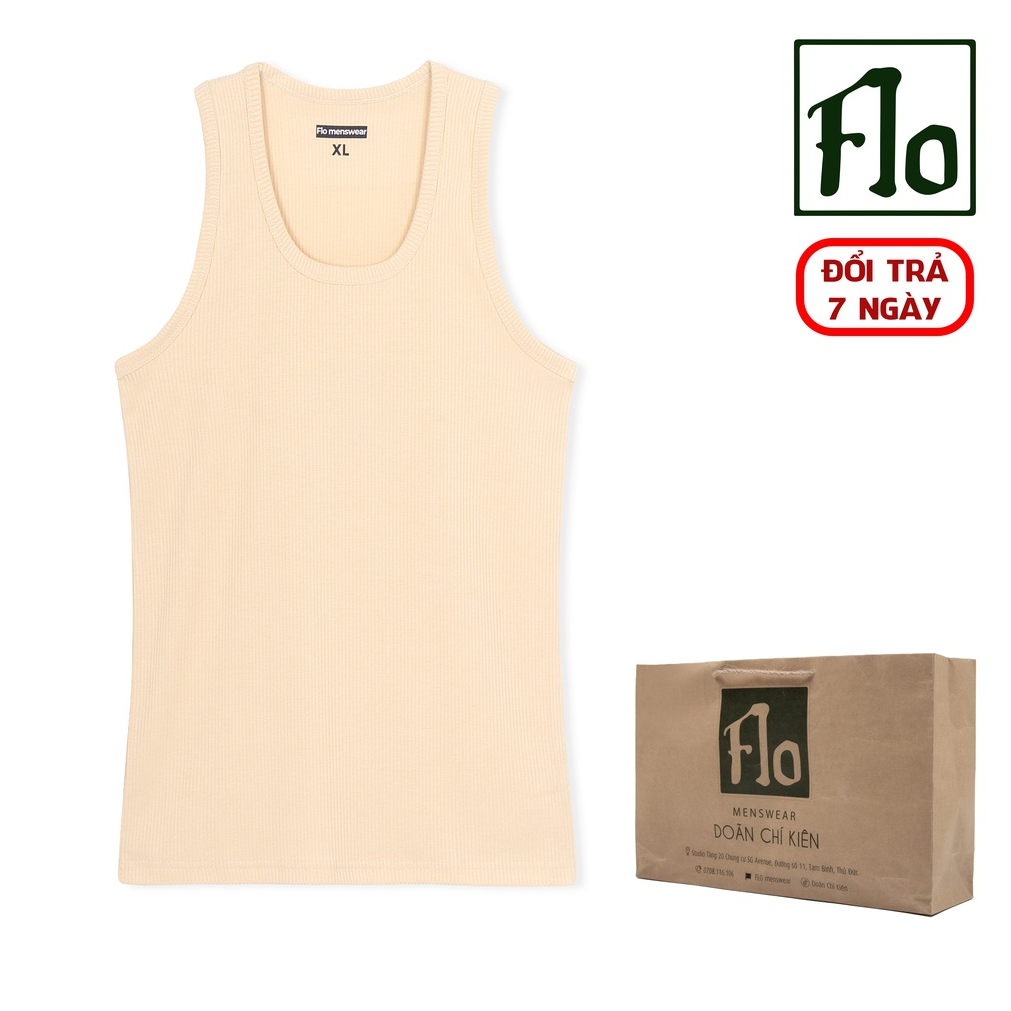 Áo ba lỗ thun gân FLO MENSWEAR Ver2 form body thun lạnh mặc mát