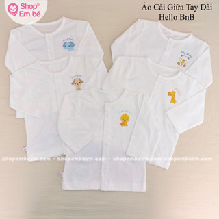 Áo tay dài cổ tim tay dài hello bnb và áo tay dài cổ tim tay dài hello bnb