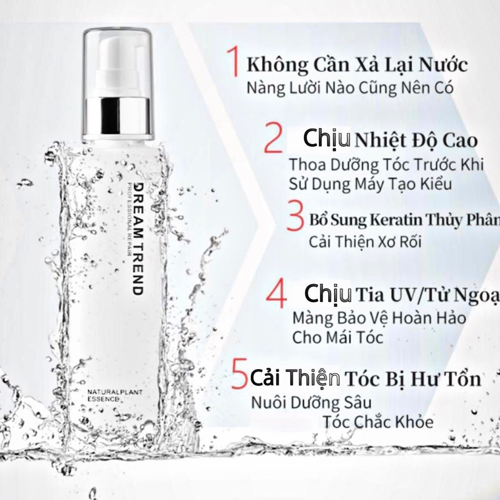 Dưỡng Tóc 5 Sản Phẩm. Giúp Tóc Chắc Khoẻ, Hổ Trợ Giảm Rụng Và Mọc Tóc, Khô Sơ Hư Tổn