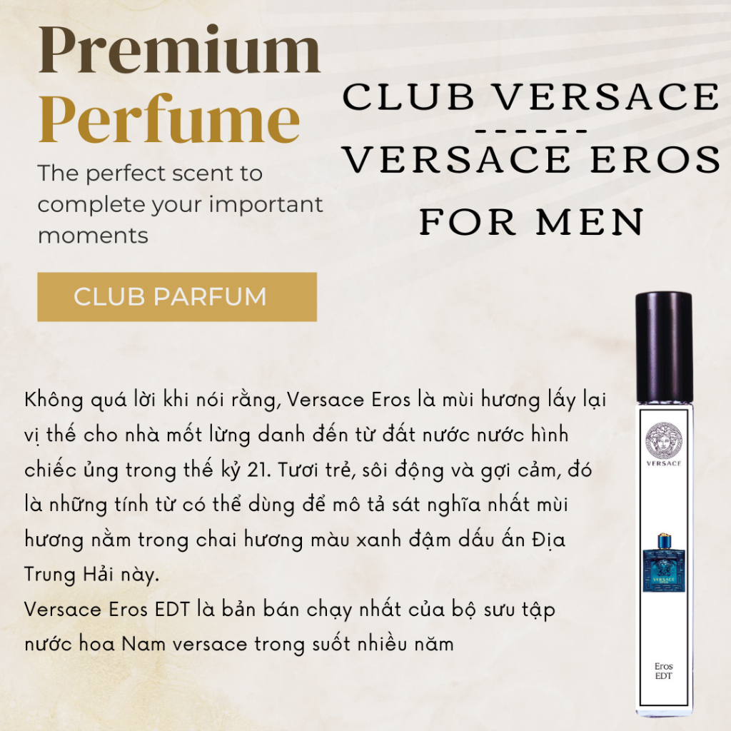 Nước hoa Nam Versace Eros For Men EDT