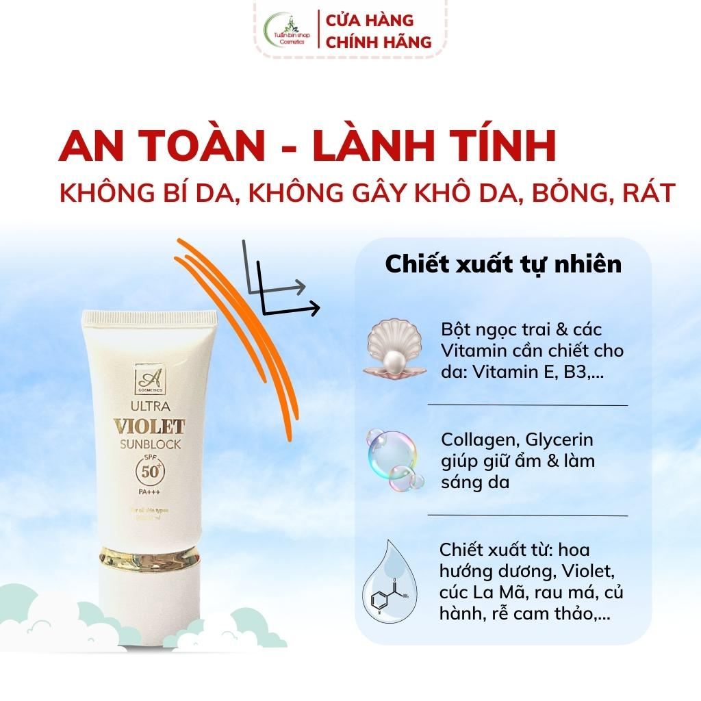 Kem chống nắng nâng tone kiềm dầu Mềm, ultra violet sunblock acosmetics, dưỡng trắng da mặt 50ml