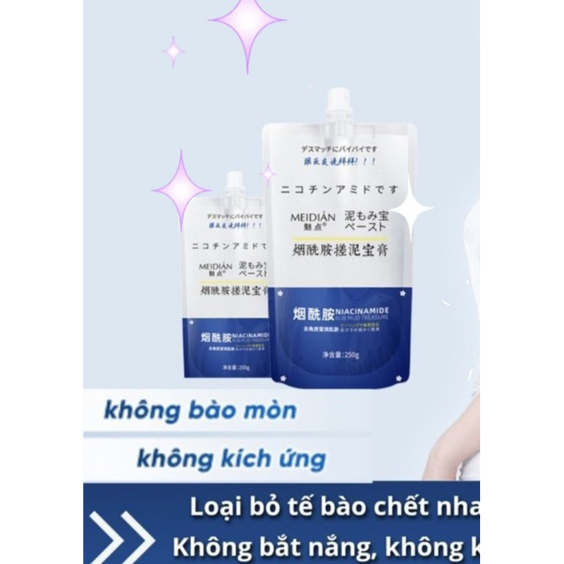 Tẩy tế bào chết Meidian Nhật Bản - túi 250g