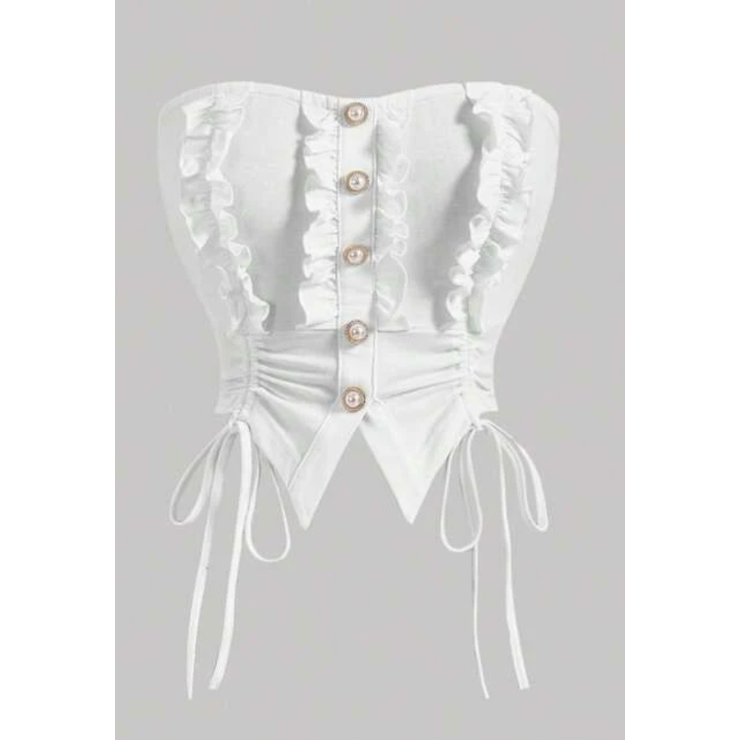 (HÀNG CÓ SẴN) RIMMY TUBE TOP (WHITE)